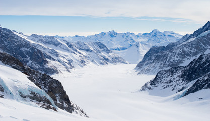 Fototapeta na wymiar Swiss mountain, Jungfrau, Switzerland, ski resort