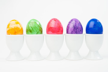 Bunte Reihe Ostereier