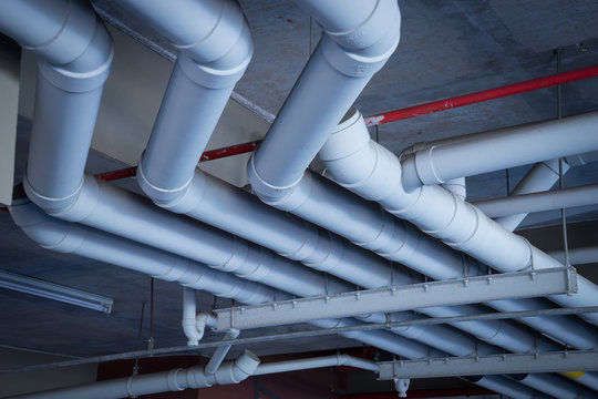 Pipe tube on the roof top for drain & sewer system..