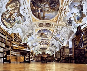 Fototapeten Innenraum der Klosterbibliothek Strahov, Raum © tilialucida