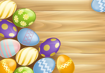 Easter eggs background