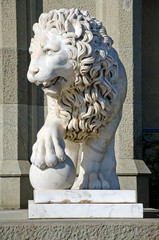 Sculpture of a lion in the Vorontsov Palace