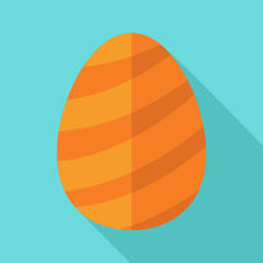Egg with lines for Easter