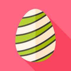 Easter egg with lines