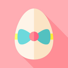 Easter egg with bow-knot