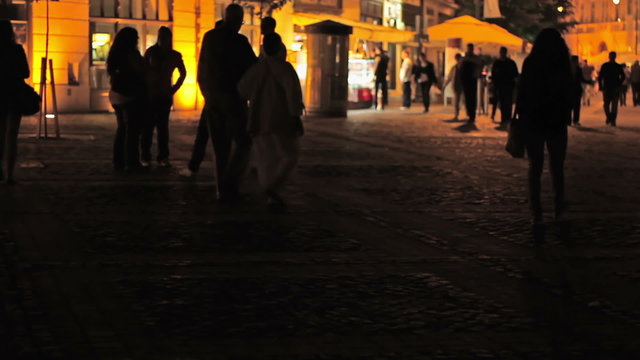 Night People at Plazza