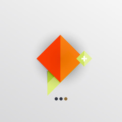 Modern abstract geometric info banner