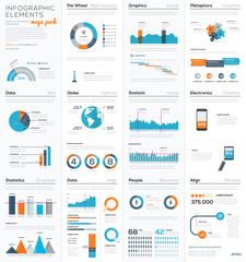 Mega colletion of infographic business vector elements EPS10