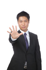 ストップ／ビジネスマン