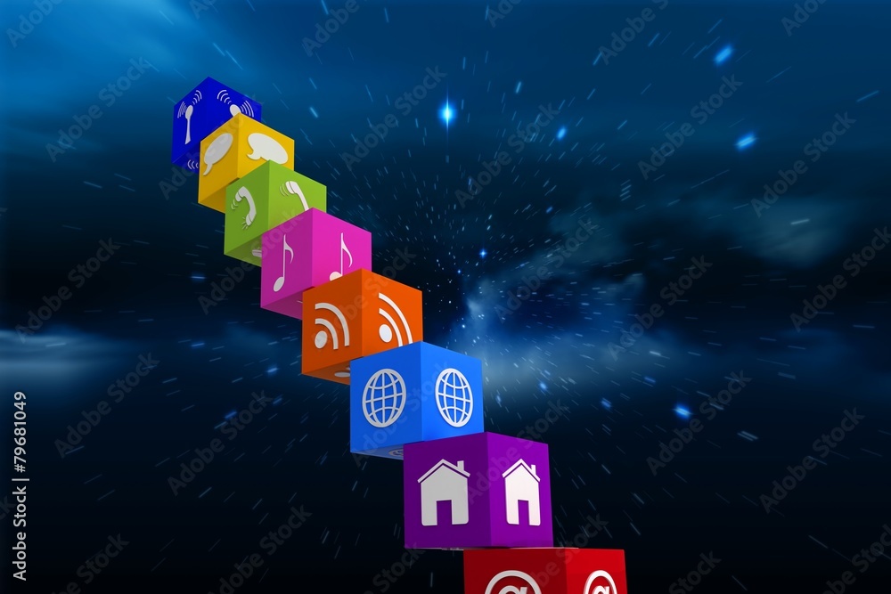 Poster Composite image of app steps