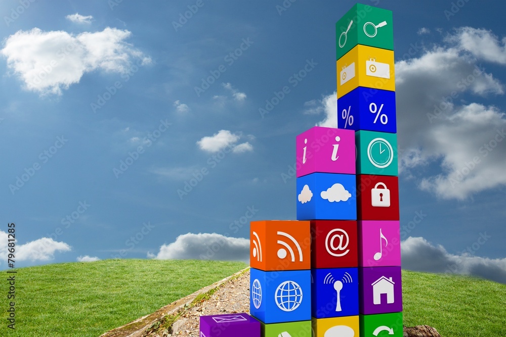 Poster Composite image of app graph