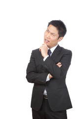 考える／ビジネスマン