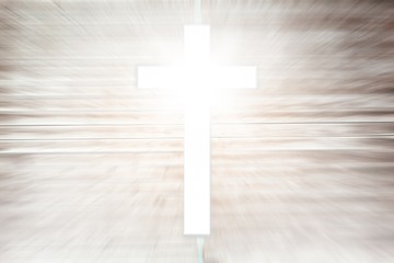 Composite image of white cross