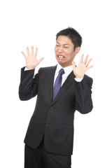 驚く／ビジネスマン