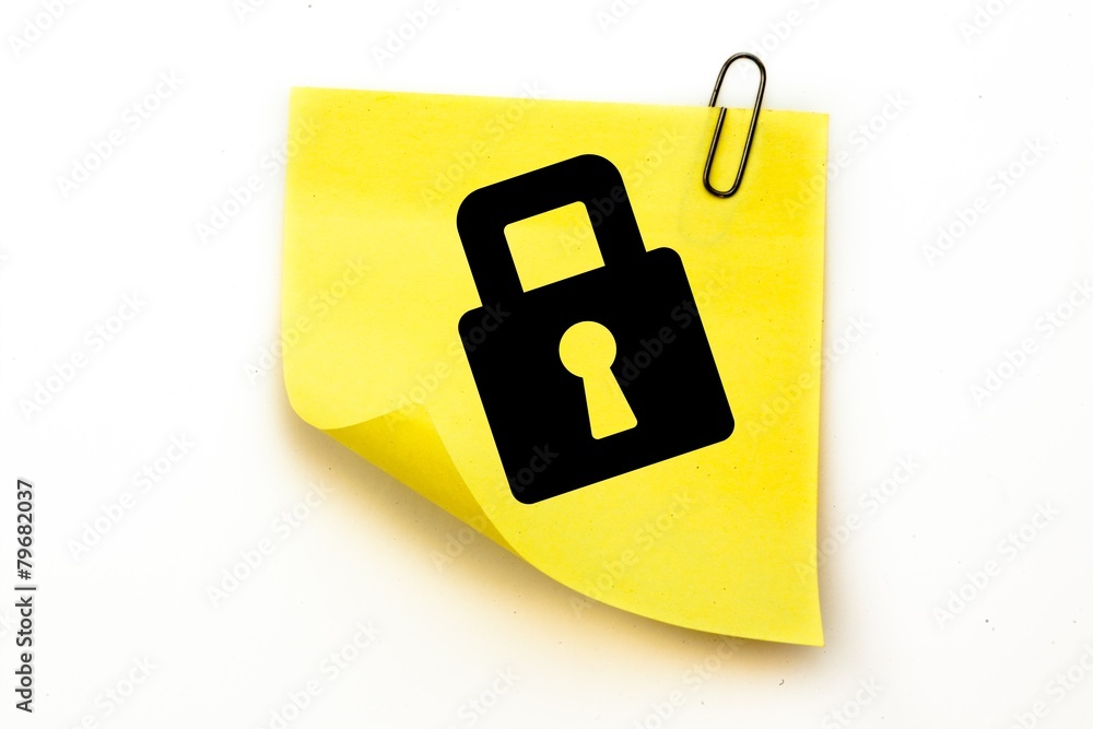 Poster composite image of lock