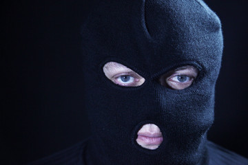 Portrait terrorist in masked