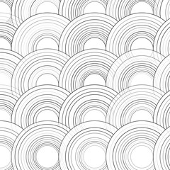 Vector Abstract Drawn Colorful Circles Background.
