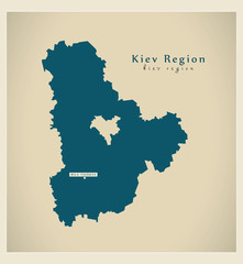 Modern Map - Kiev Region UA