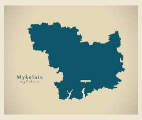 Modern Map - Mykolaiv UA