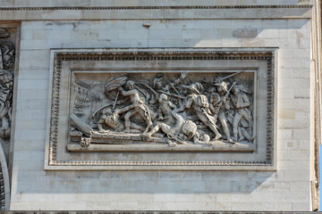 Arc de triomphe in  Paris - France