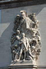 Naklejka premium Arc de triomphe in Paris - France