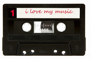 cassette tape isolated
