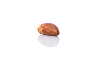 Brazil nuts over white background
