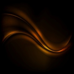 Chocolate wave abstract dark background