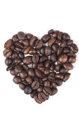 Isolated Coffee Heart