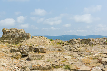 Fototapeta na wymiar remains of the ancient city