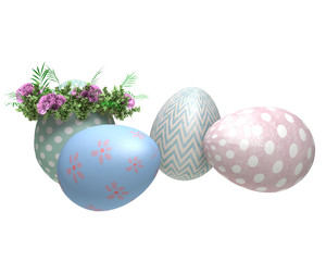 Background with easter eggs.