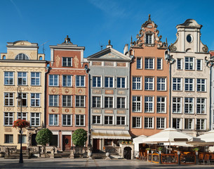 Fototapeta na wymiar Old houses in Gdansk, Poland