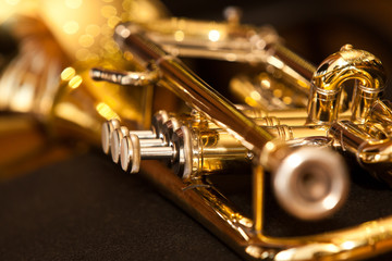 Fragment trumpet closeup