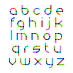 Bright alphabet