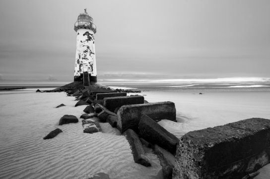 Fototapeta Talacre lighthouse Point of Ayr