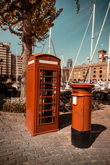 London, phone box and a post box
