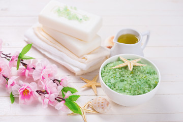 Spa and wellness setting