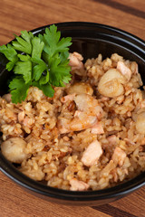 Shrimps risotto