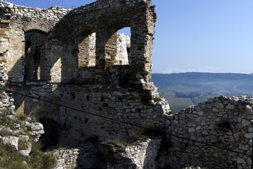 medieval castle Spissky Hrad in Slovakia