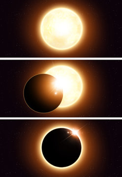 Space Eclipse Banners