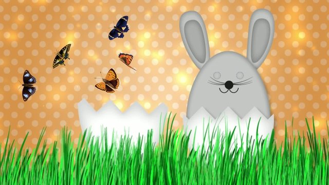 Frohe Ostern Osterhase Video Animation