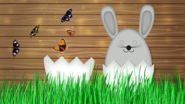 Frohe Ostern Osterhase Video Animation
