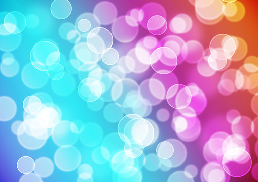 Bright colorful bokeh background