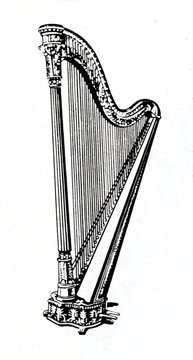 Pedal harp