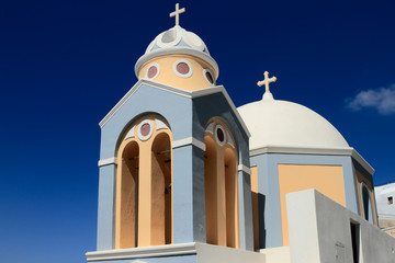 Ellas orthodox church. Thira, Santorini, Greece