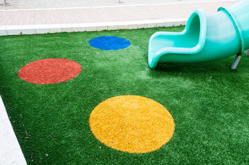 grass on the playground