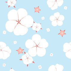 Seamless cotton plant