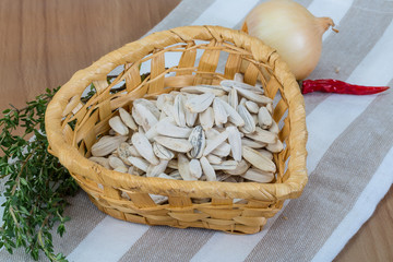 White sunflower seeds