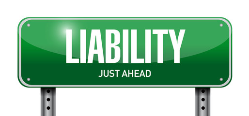 liability road sign illustration design