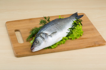Raw seabass